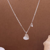 925 Sterling Silver Rhodium Plated Locket Heart Pendant With Chain